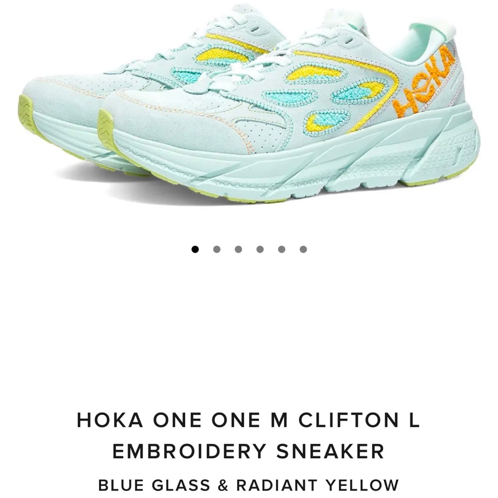 Hoka one one Clifton embroidery